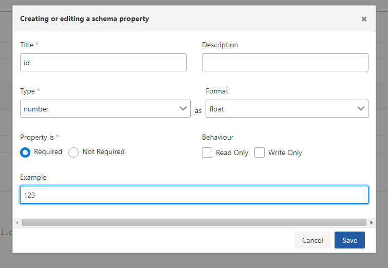 Şema Özelliği ekleme ayarları