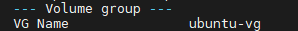 Volume Group Listesi