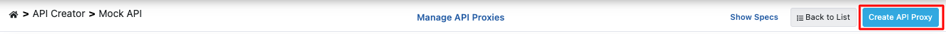 Create API Proxy