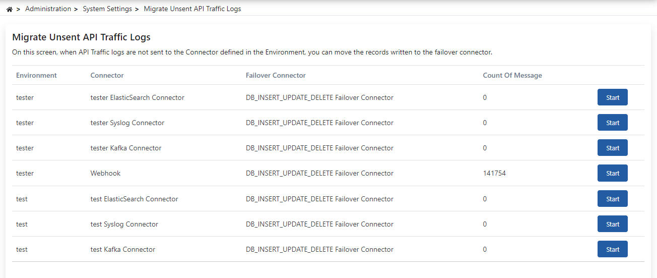 Transfer Unsent API Traffic Logs