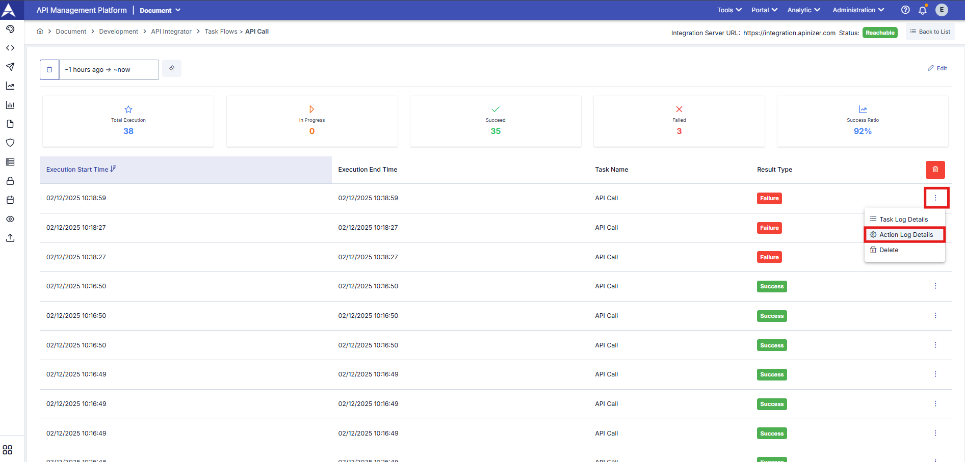 Eylem Logları Dialog