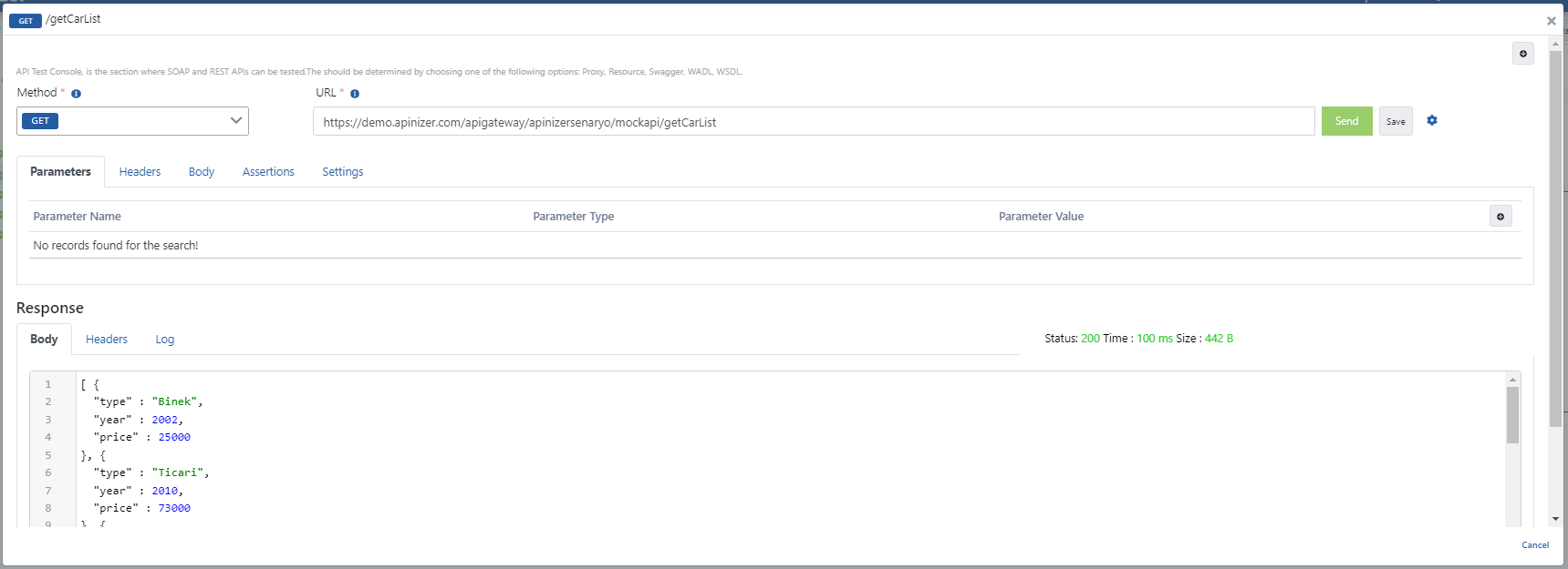 Test With Order Price