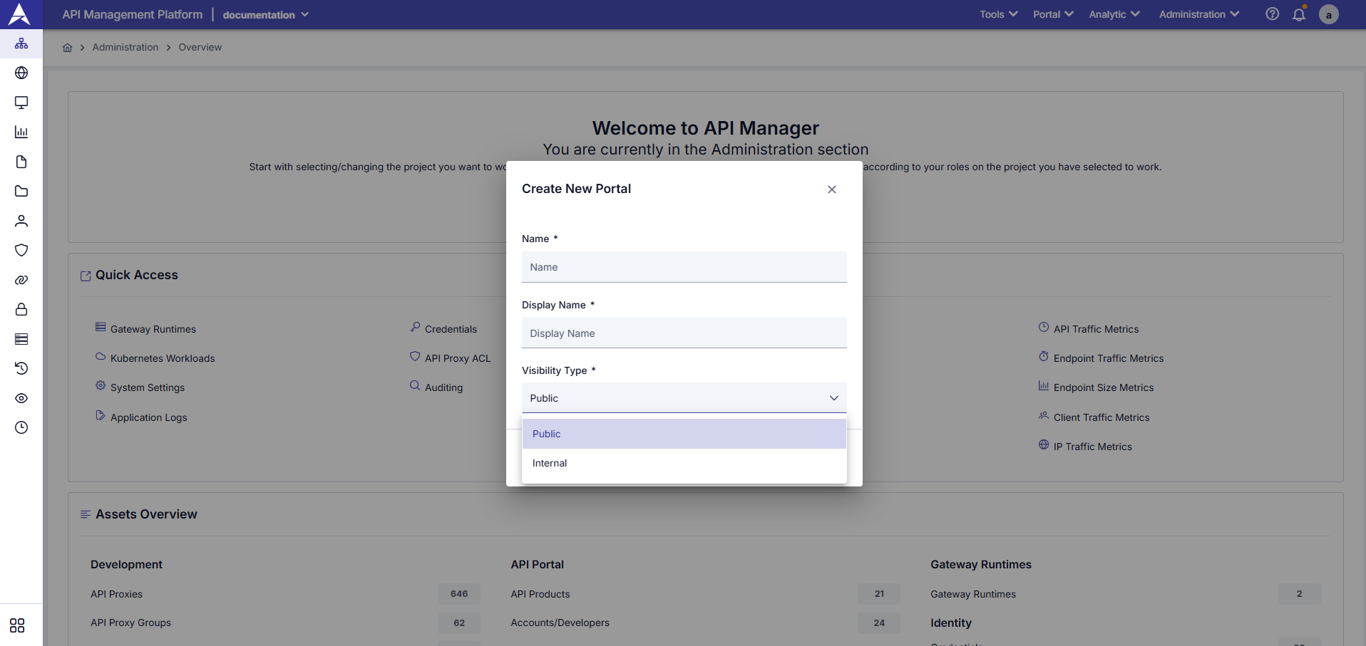 Portal Bilgileri Formu