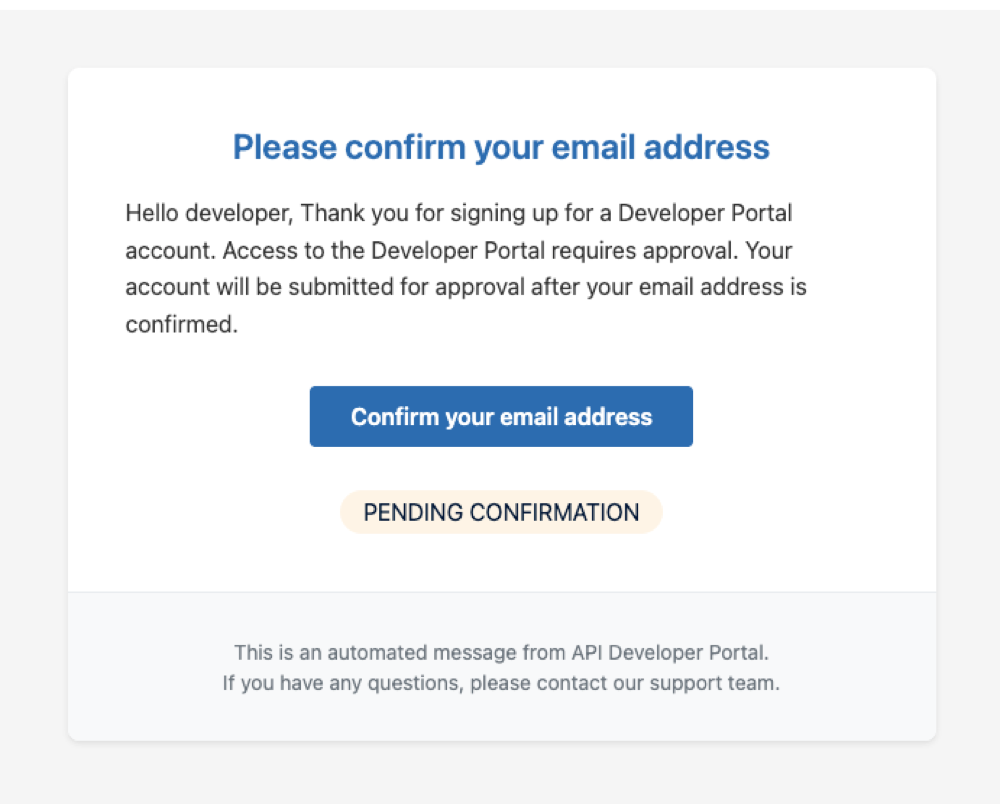 Confirmation Successful