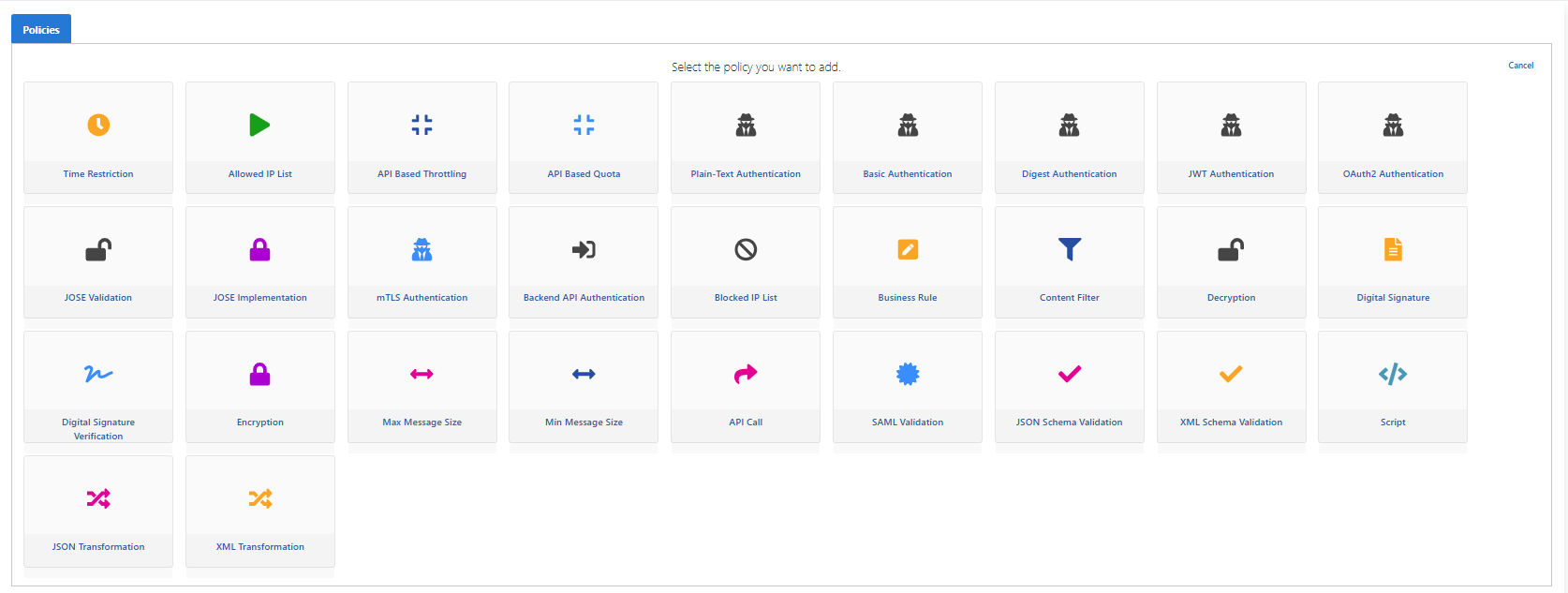 Blocked IP List Policy