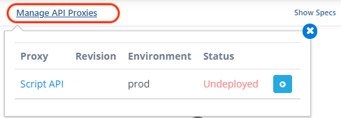 Managing API Proxies