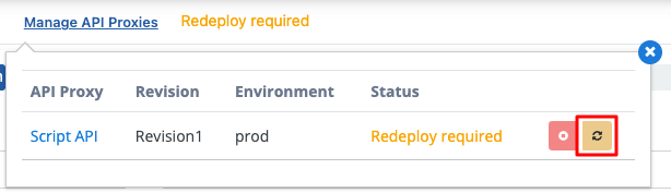 Redeployment Confirmation Screen