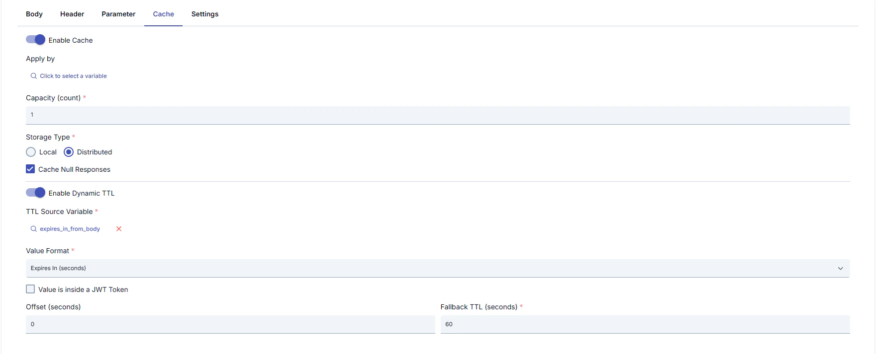 API Call Politikası Yapılandırma