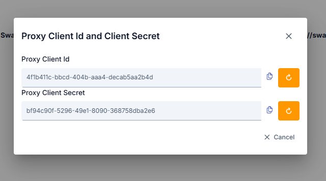 Proxy Anahtarı Dialog