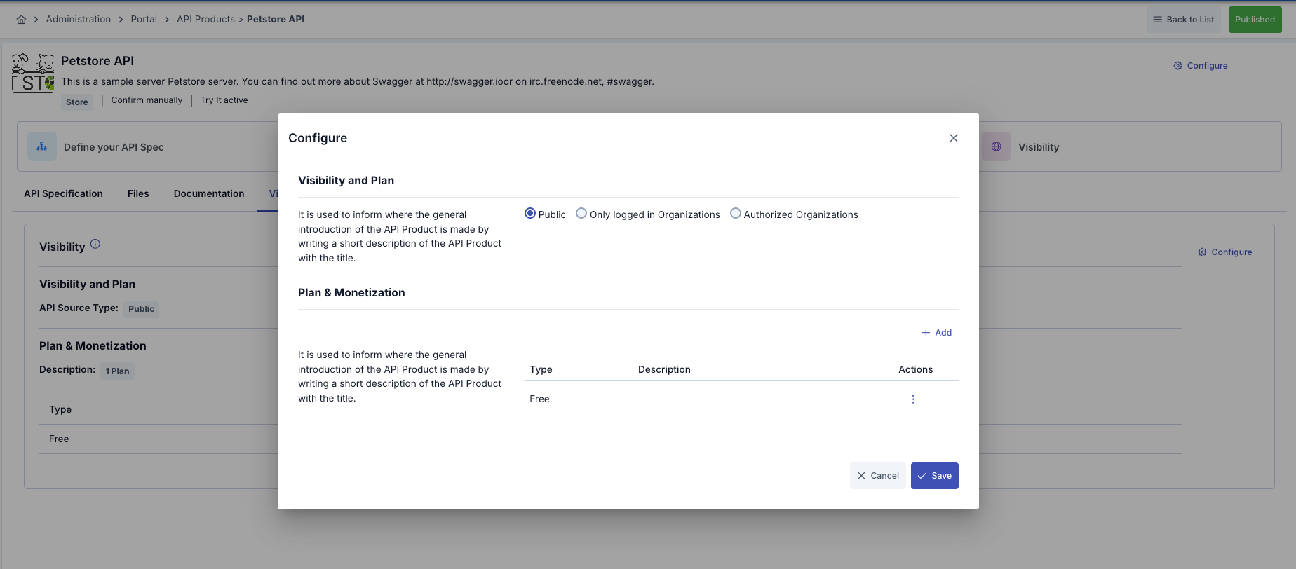 Visibility Configuration