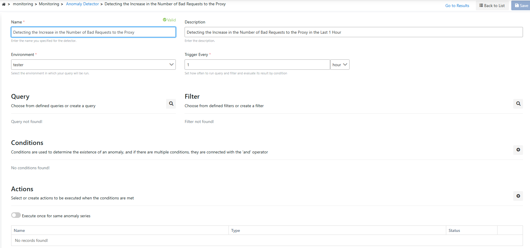 Anomali Dedektörünün Genel Tanım Bilgileri