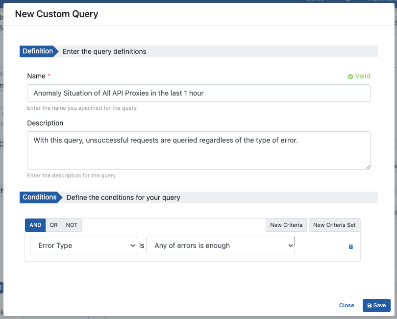 Sorgu Oluşturma Ekranı