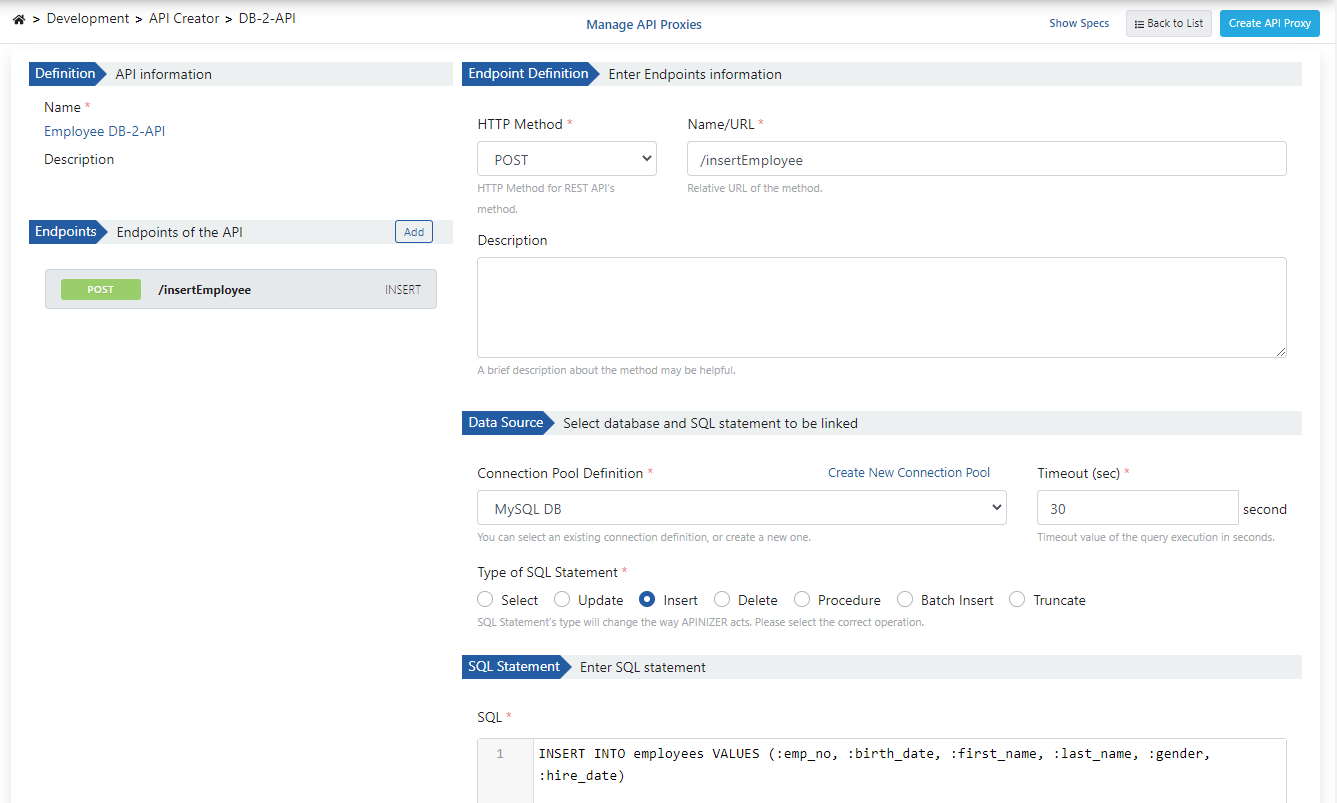 Metot Oluşturma Ayarları