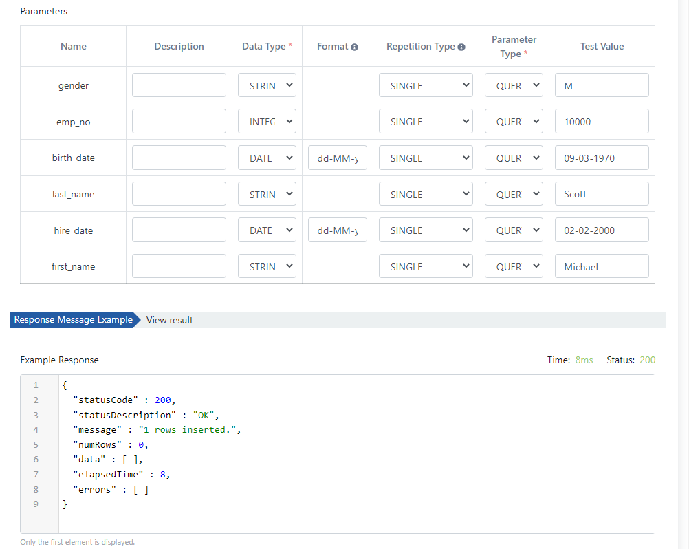Test Sonucu Şablonu