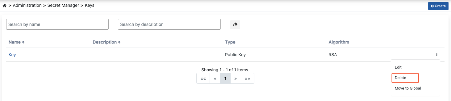 Key Deletion Operation