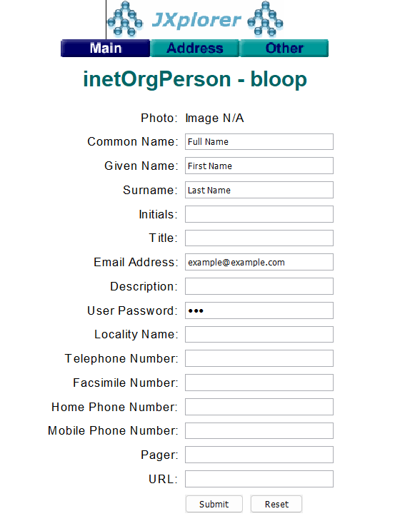 JXplorer User Example