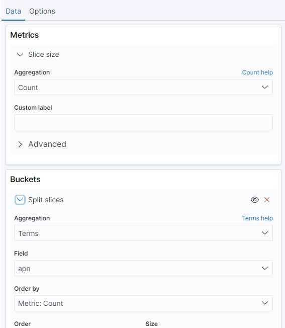 Metrics Settings - API Proxy