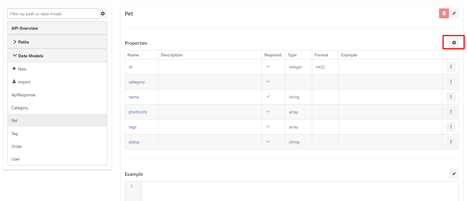 Property Addition Dialog