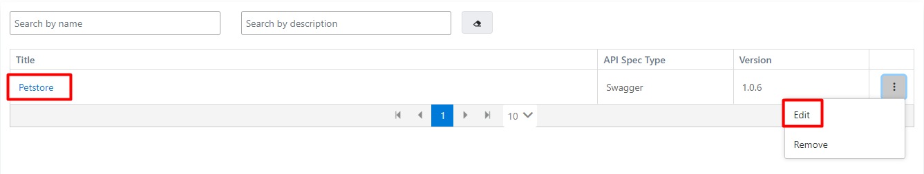 API Definition Document Update