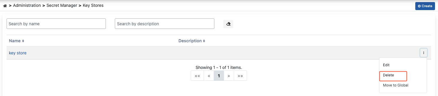 Key Store Silme İşlemi