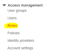IAM Roles