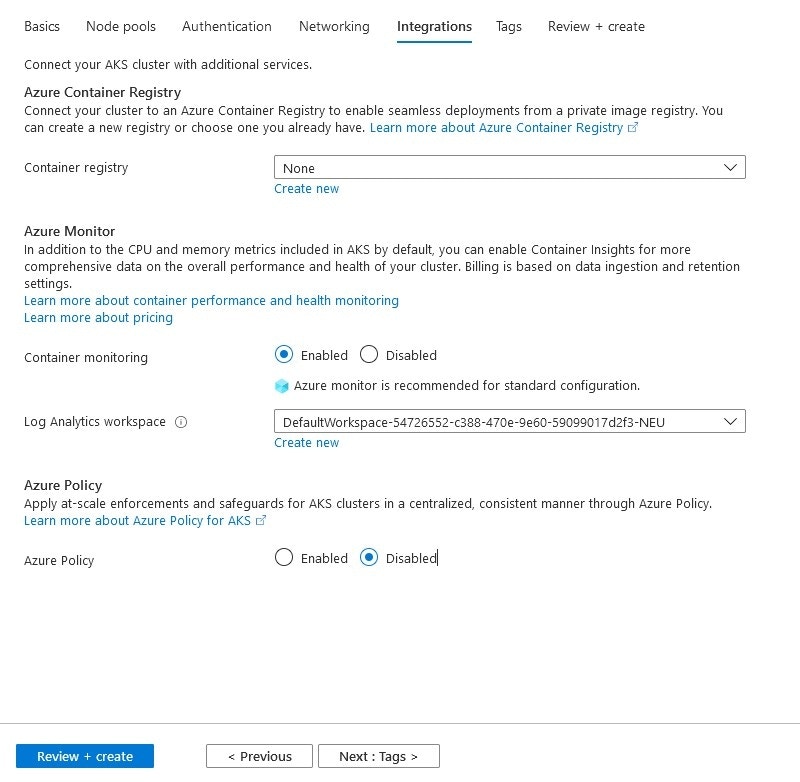 Integration Settings