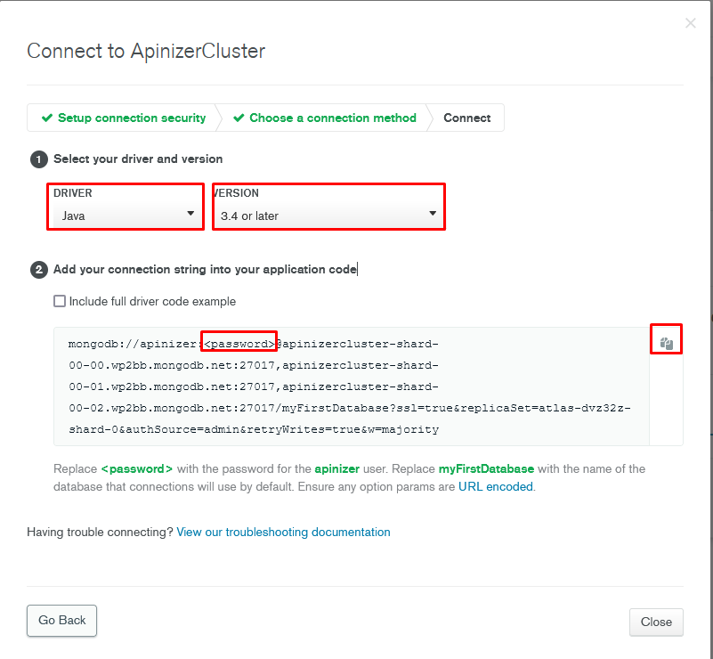 MongoDB Connection String