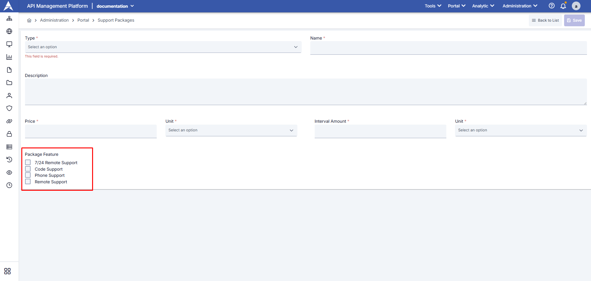 Content Selection in Support Packages