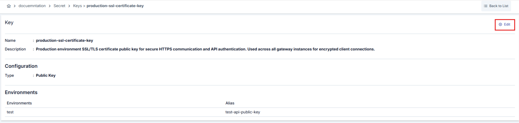 Anahtar Düzenleme İşlemi