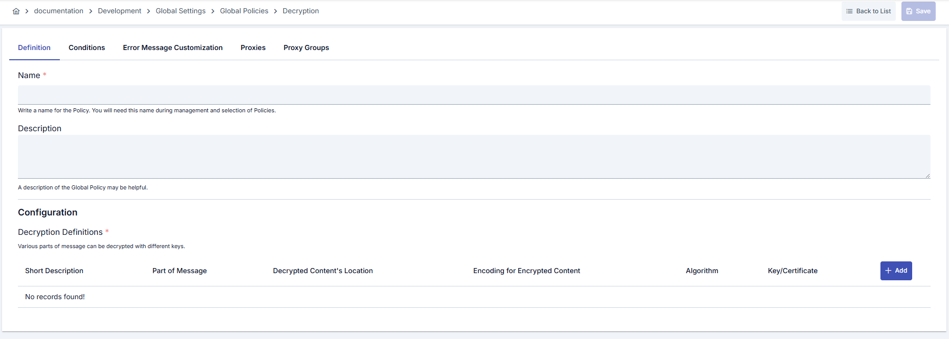 Şifre Açma Politikası
