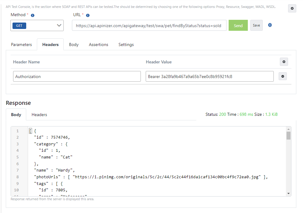 Sending Request with OAuth2 Password Token
