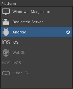 Android Build Settings