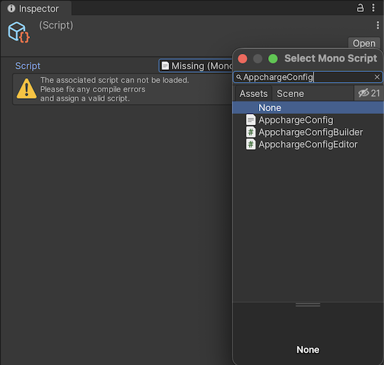 Fix Missing Configurations