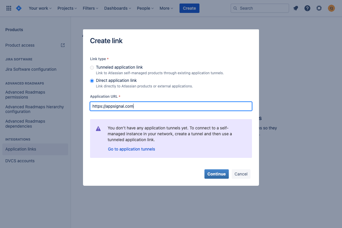 Jira Add Link Pop Up
