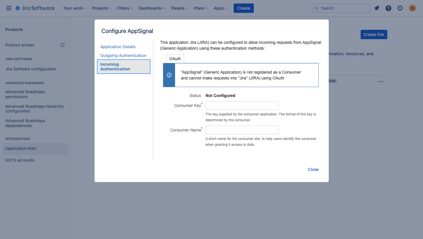 Jira Edit Link Auth