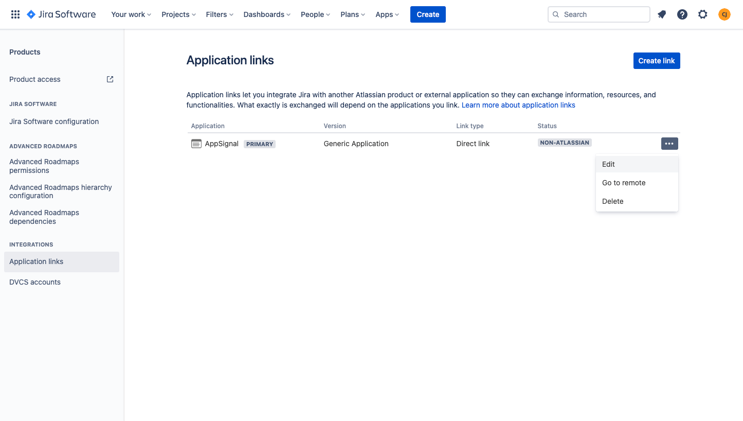 Jira Link Edit Hover