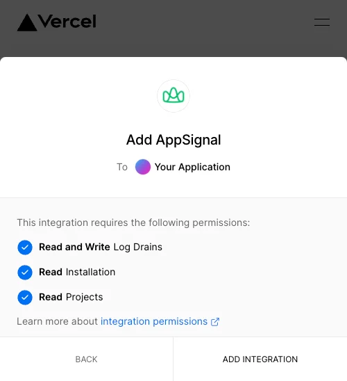 Screenshot of Logging Sources page
