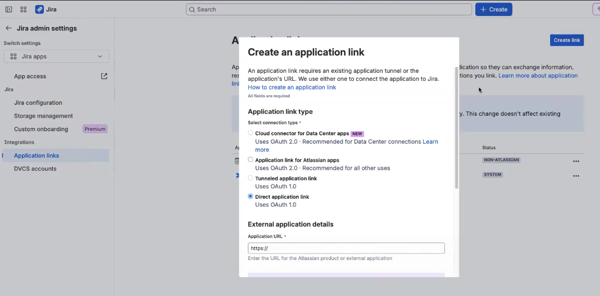 Jira Add Link Pop Up