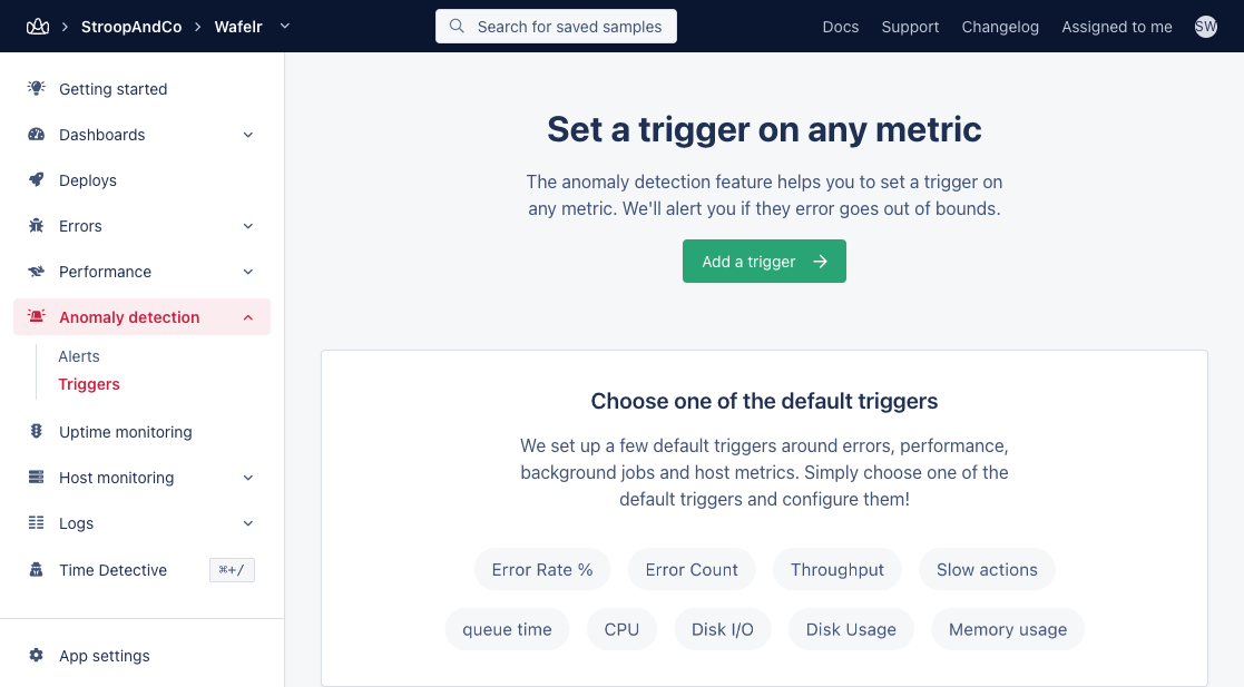 Creating a trigger