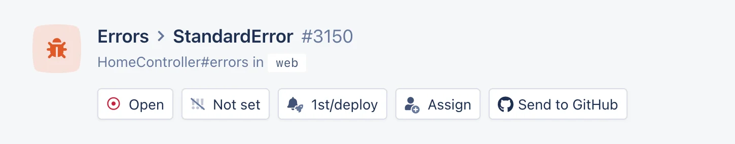 Send error to github