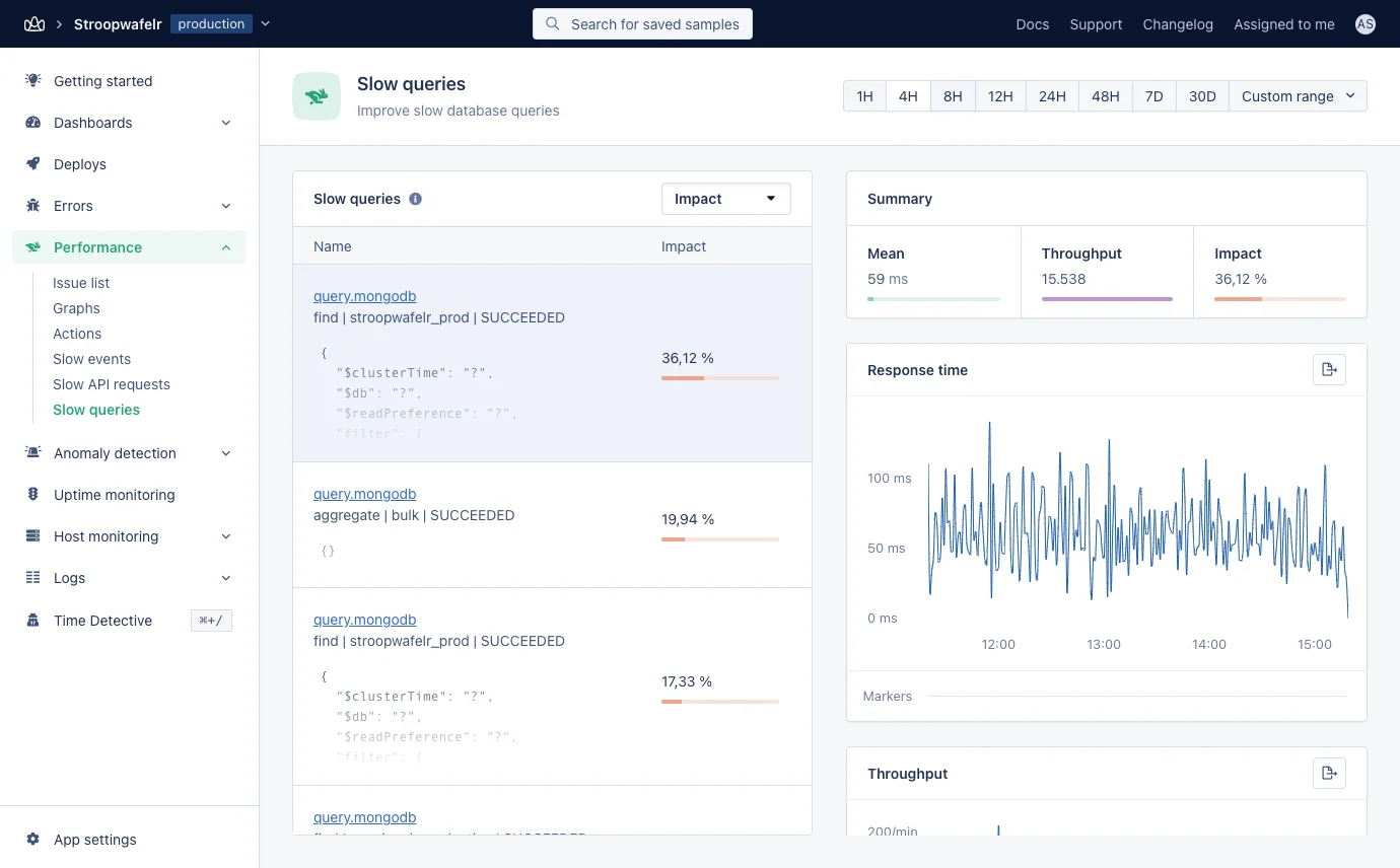 Query details screenshot