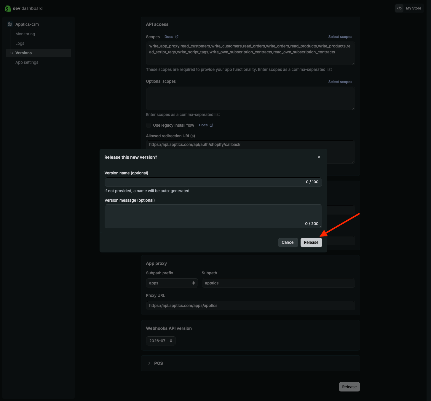 Releasing the new version