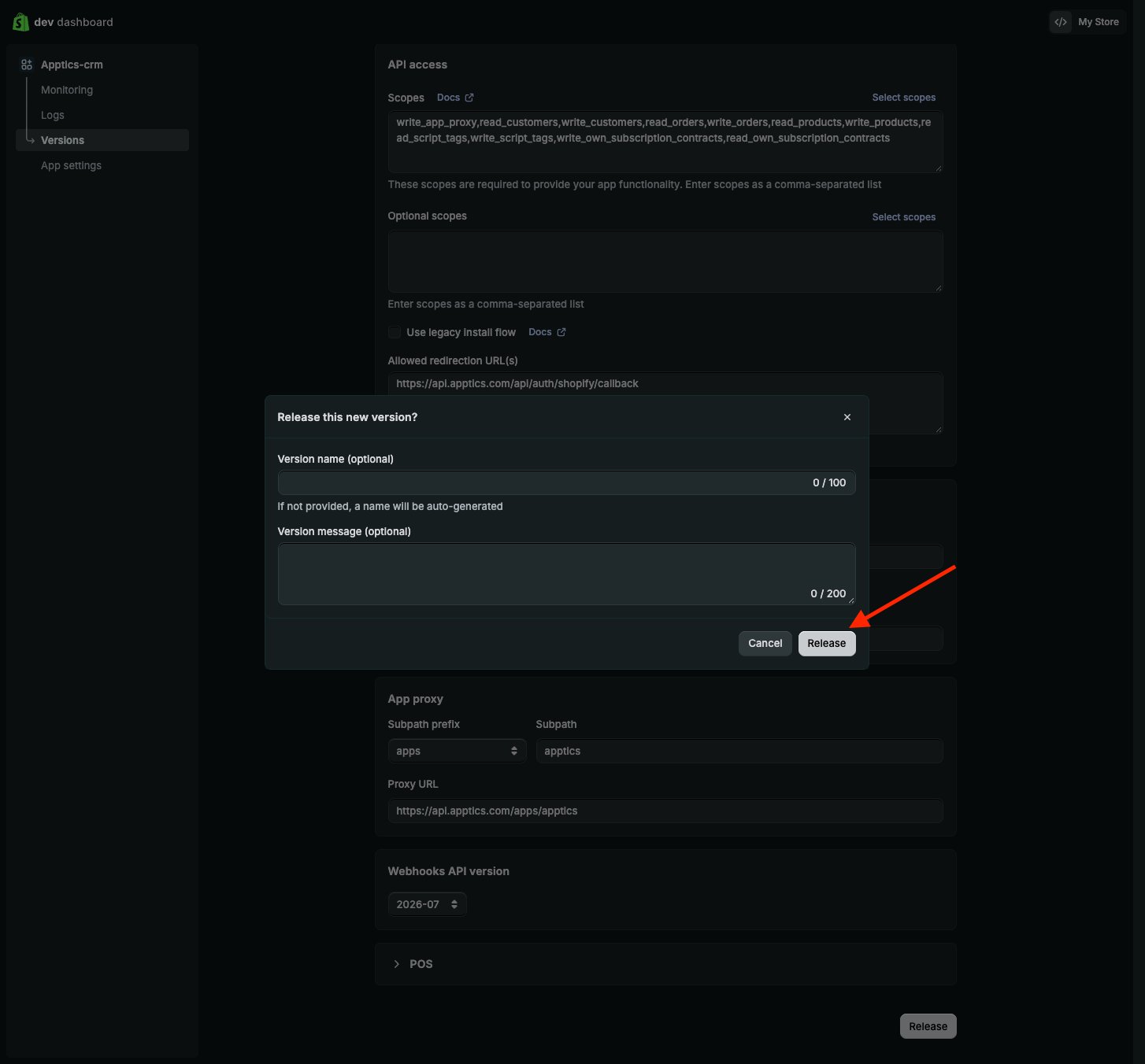 Releasing the new version