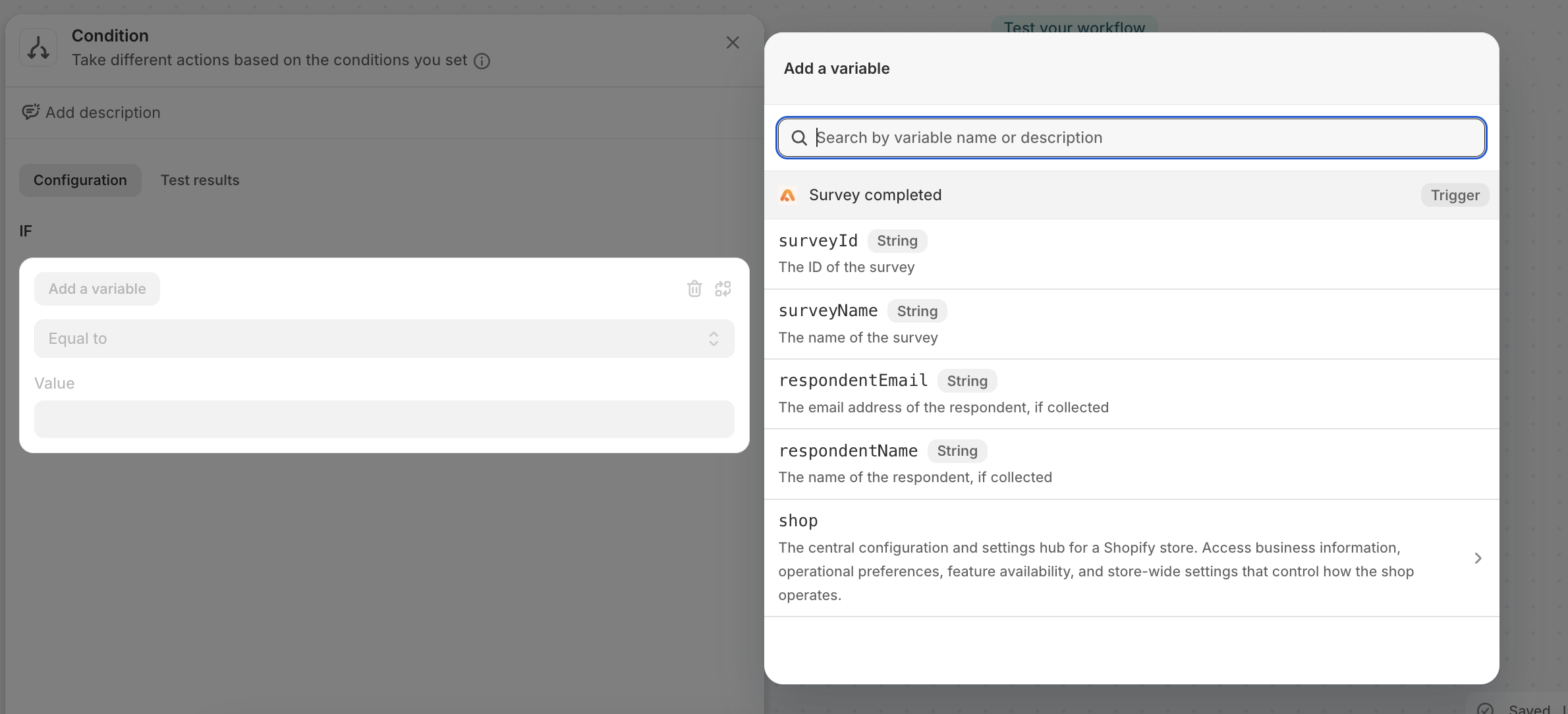 Add Variable Shopify
