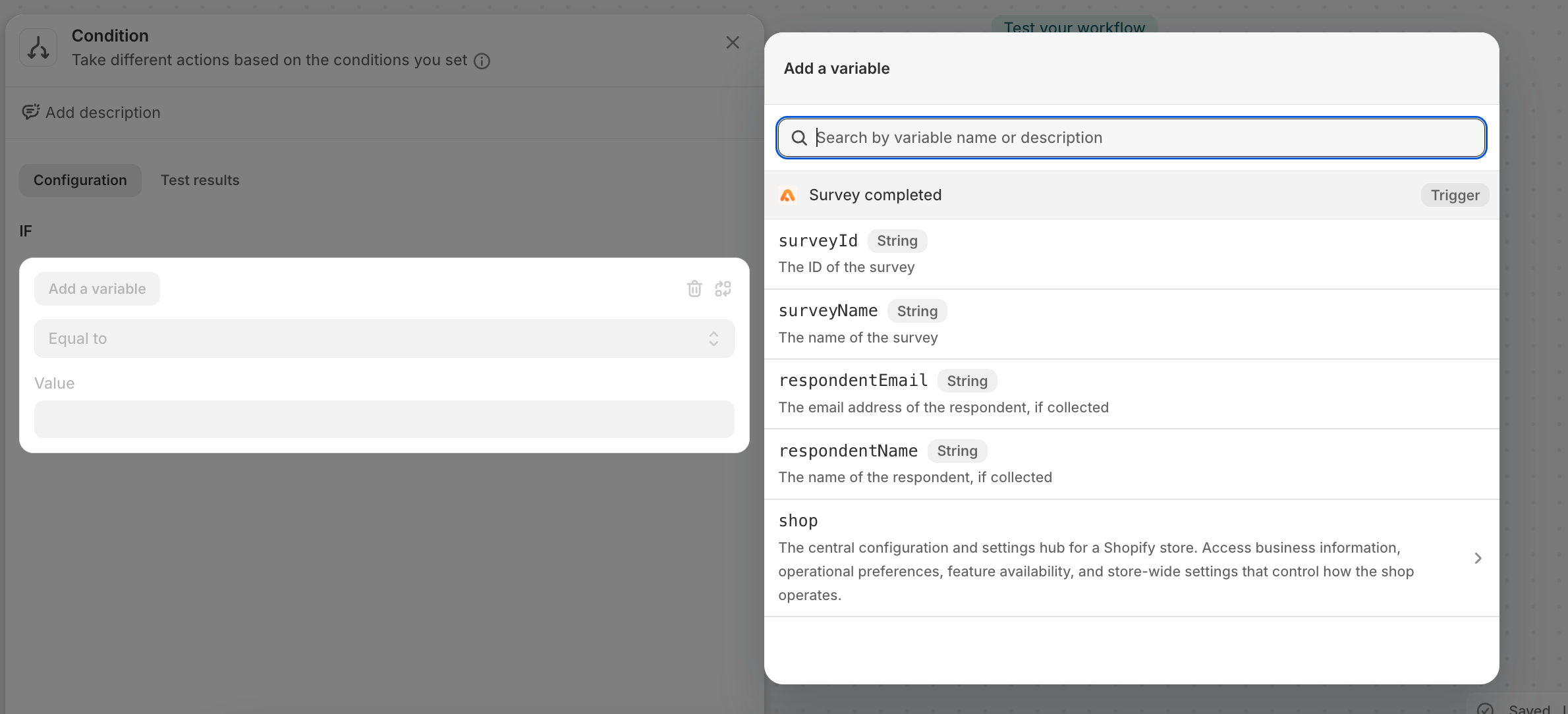Add Variable Shopify
