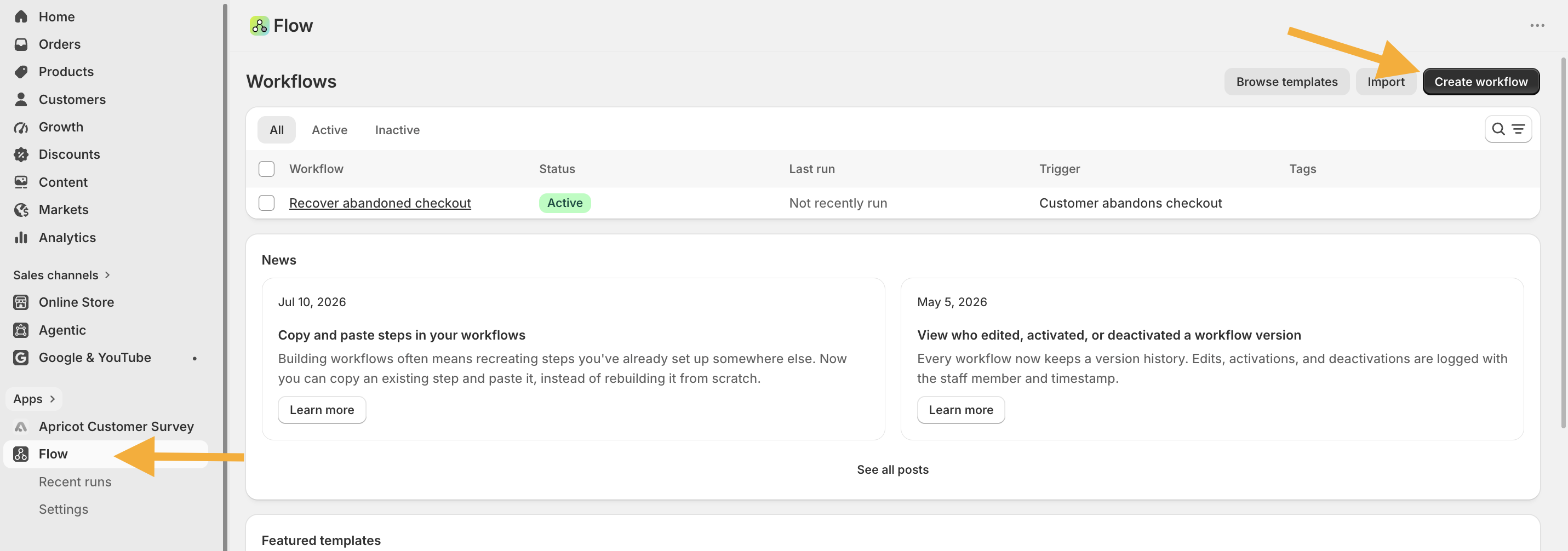 Create Workflow