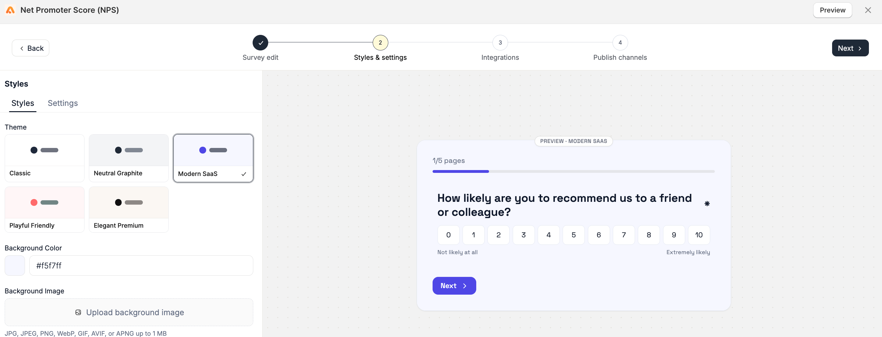 Shopify Survey Themes