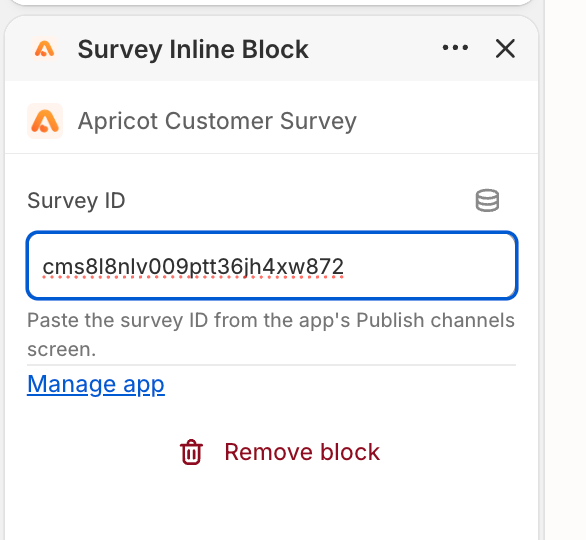Survey Id