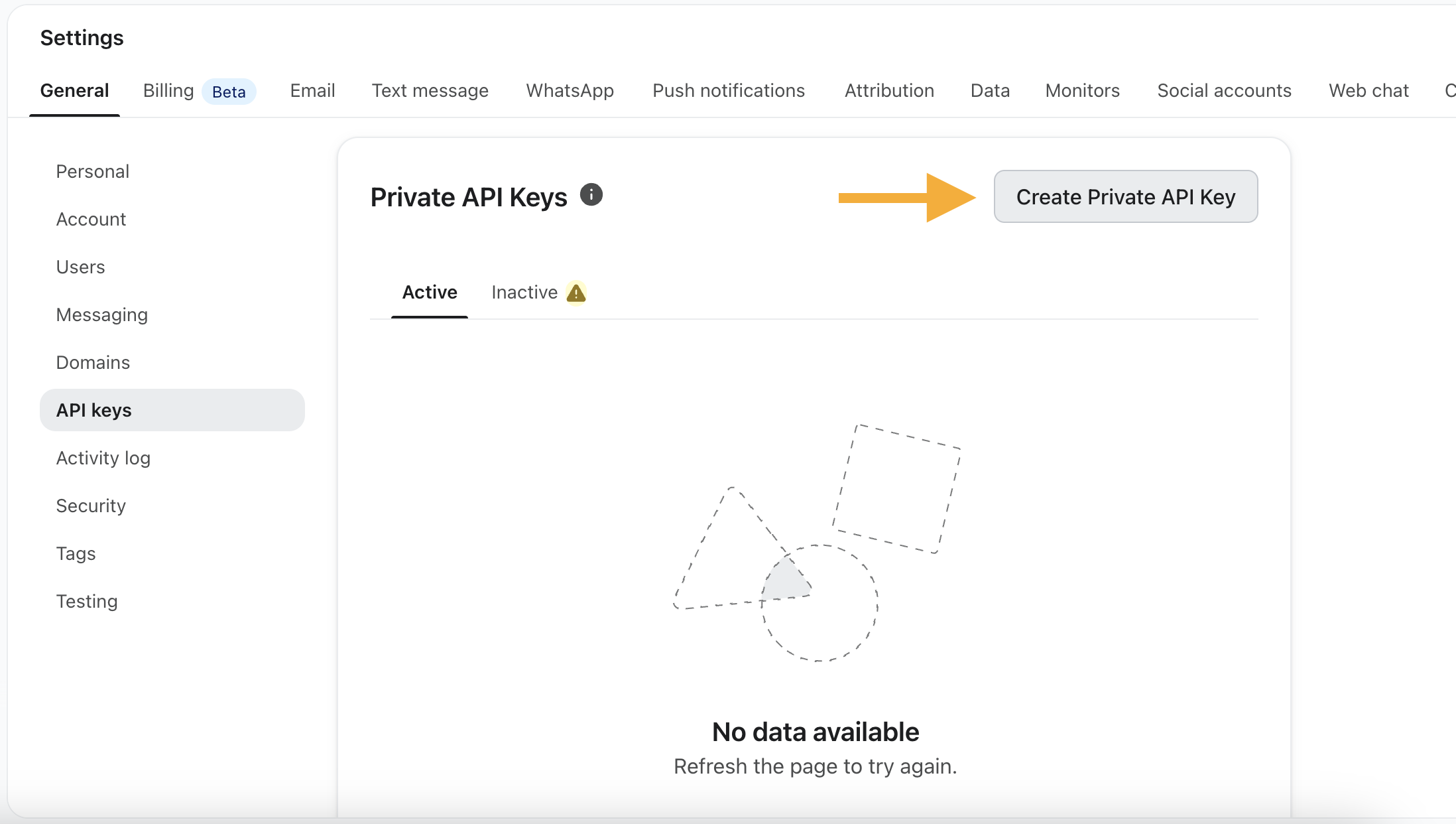 Create Private Api Key