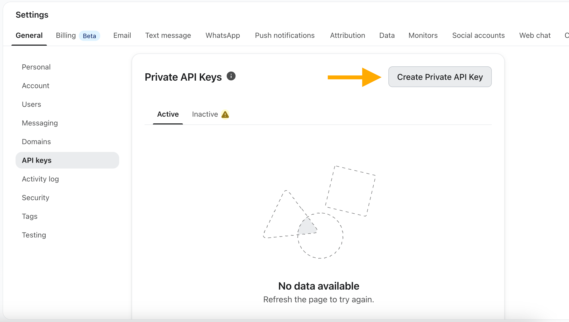 Create Private Api Key